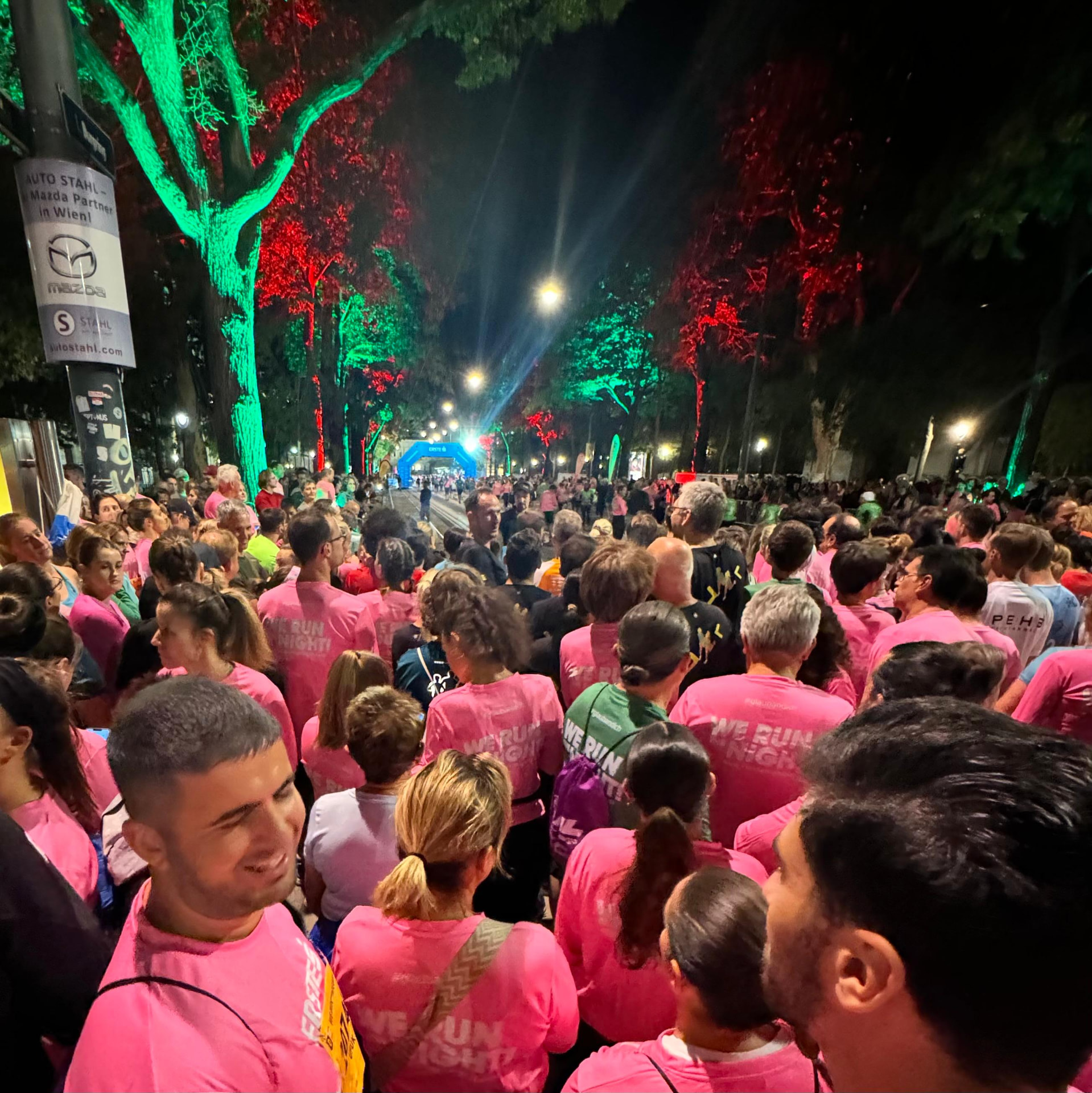 Startbereich des Vienna Night Run 2024