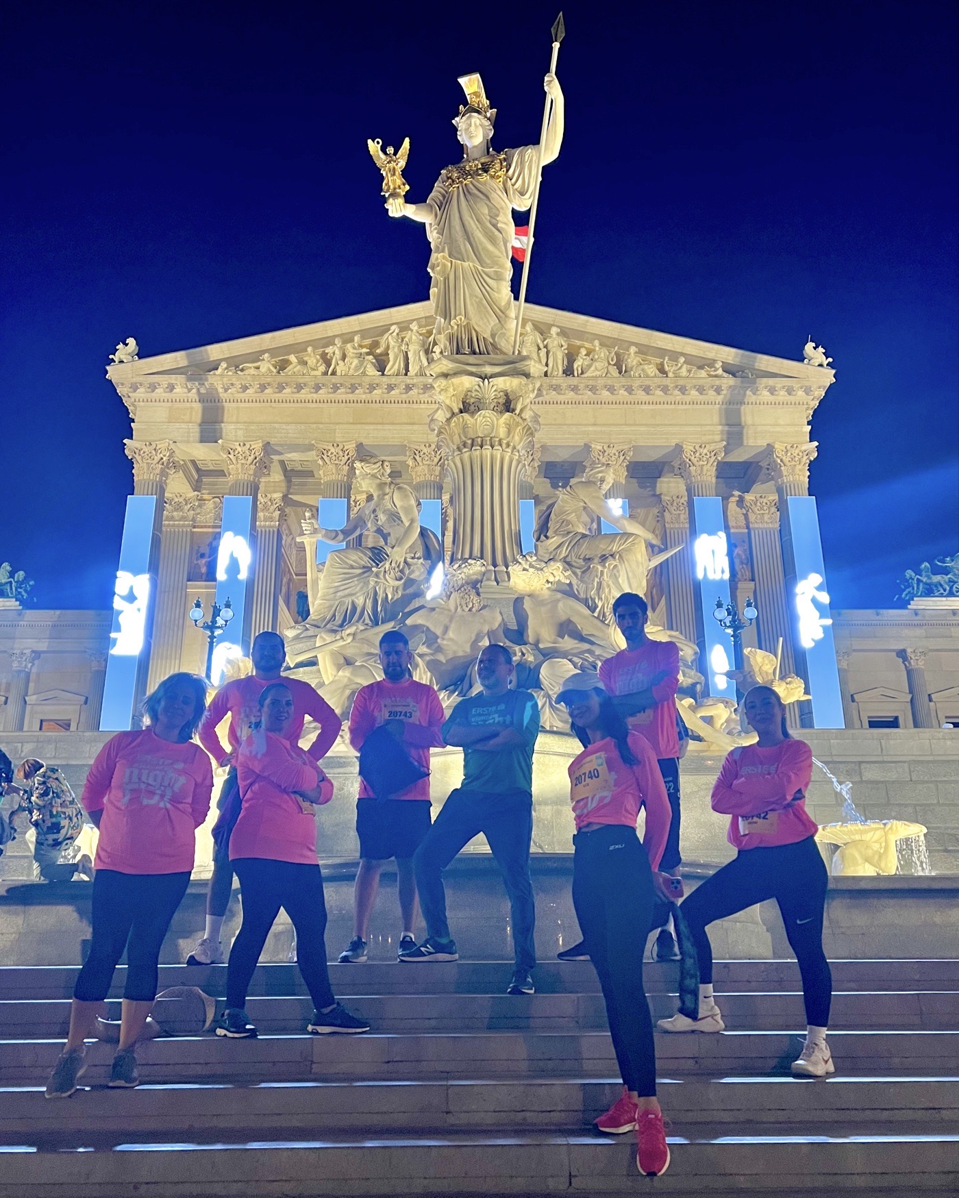 Nilcargo Team beim Vienna Night Run 2024
