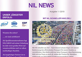 Erste Ausgabe der NIL NEWS 2019