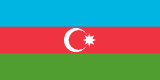 Flagge Aserbaidschan