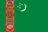 Flagge Turkmenistan